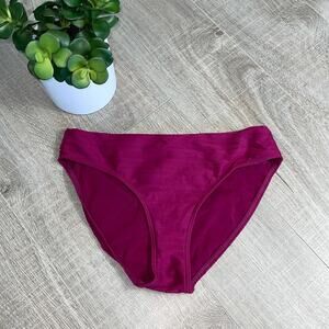SEA LEVEL AUSTRALIA Burgundy Mesh Back Bikini Bottoms Women’s Size 10